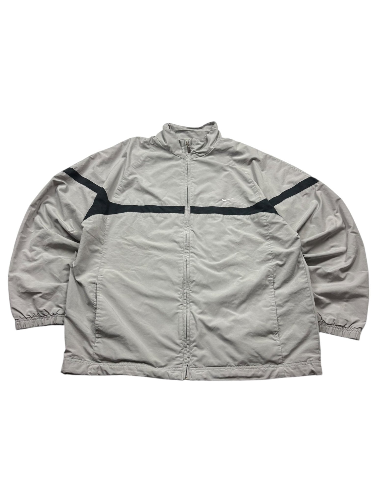 Nike Trainingsjacke - Grau/Schwarz (XXL) - PKeyVintage