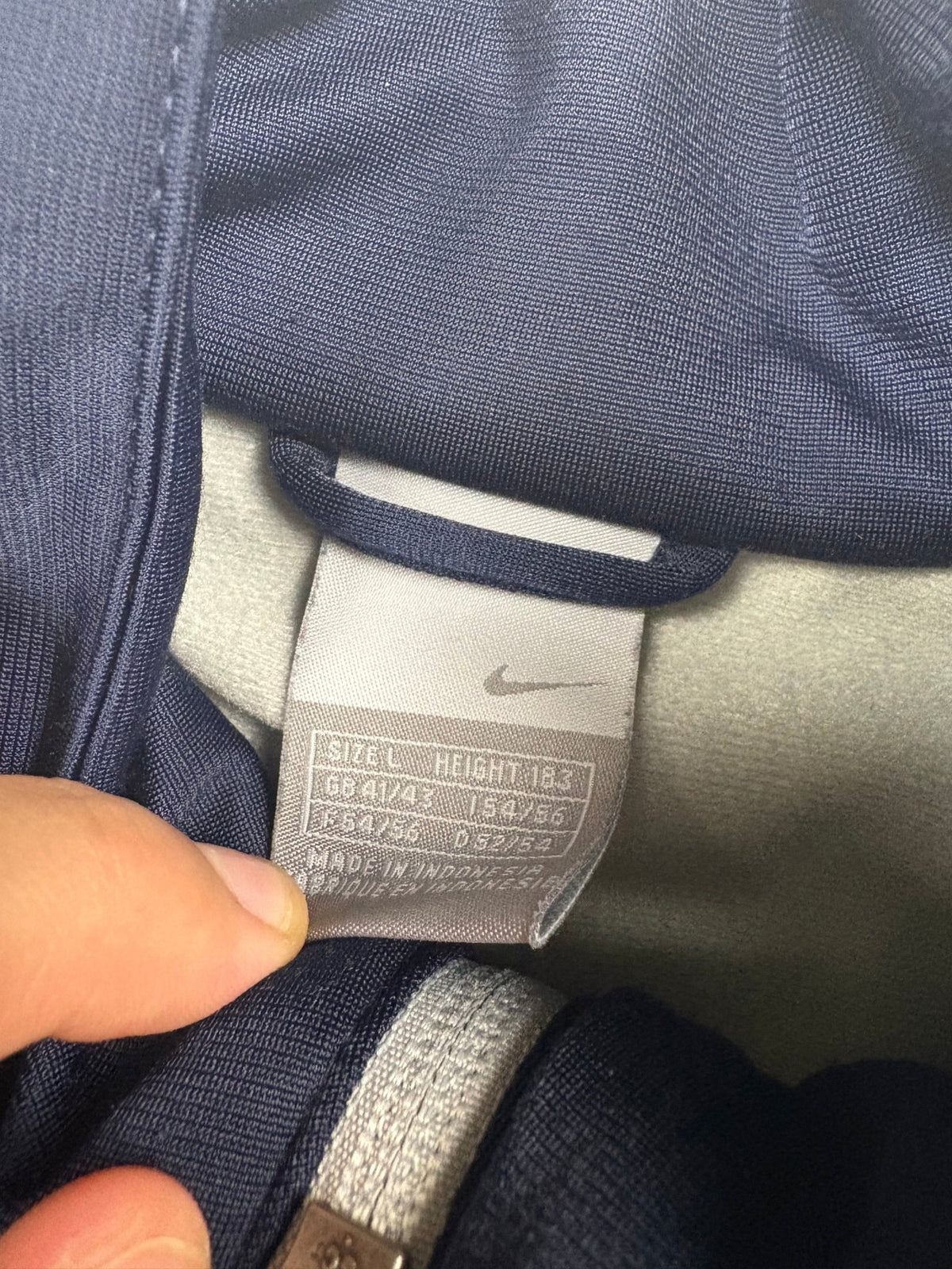 Nike Vintage Tracksuit – Grau/Navy (L) - PKeyVintage