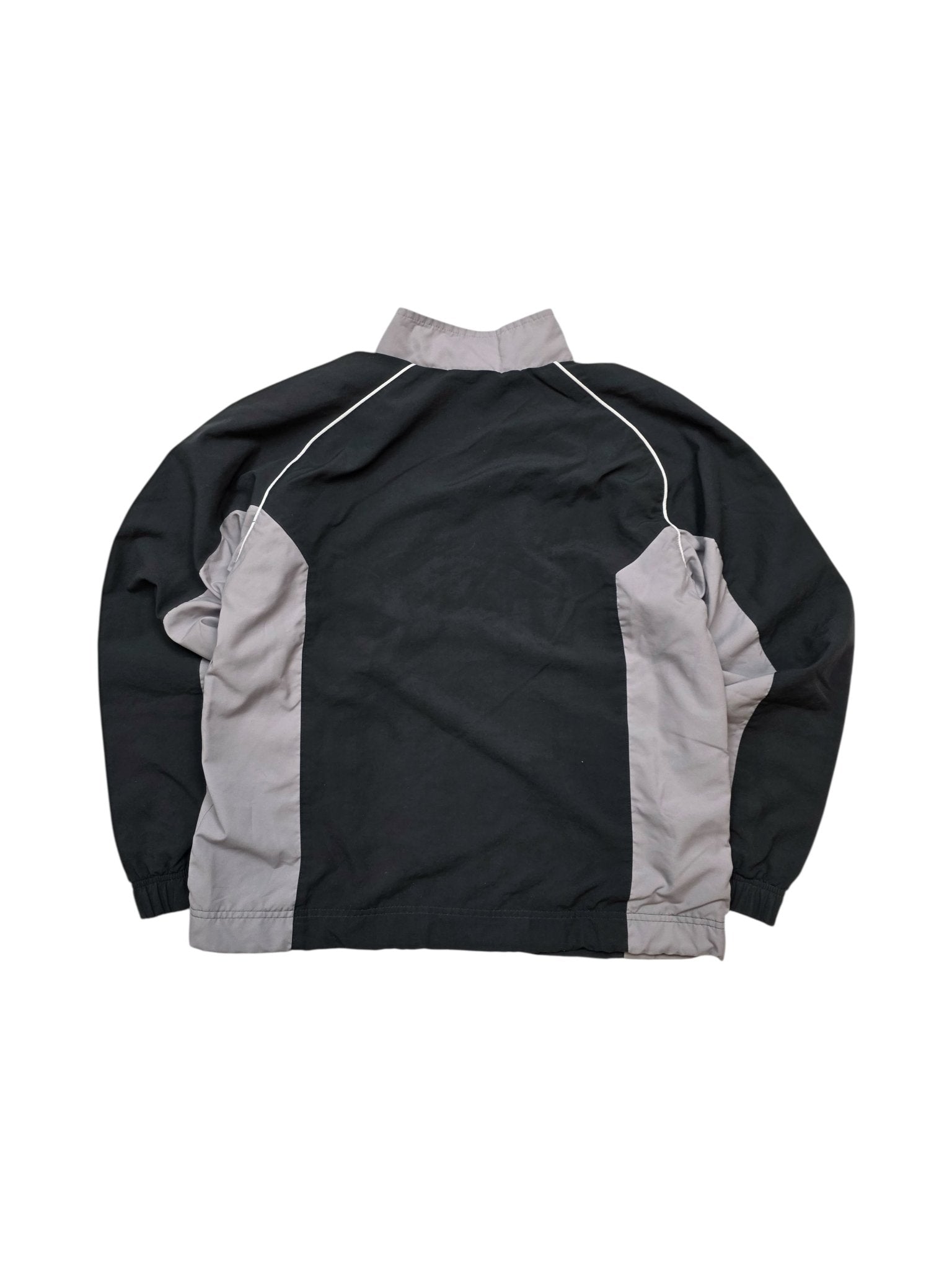 Nike White Piping Vintage Trackjacket – Schwarz/Grau (M) - PKeyVintage