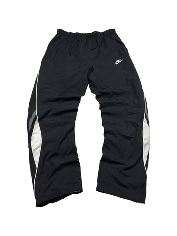Nike Y2K Baggy Vintage Trainingshose Side Panel – Schwarz/Grau (M) - PKeyVintage