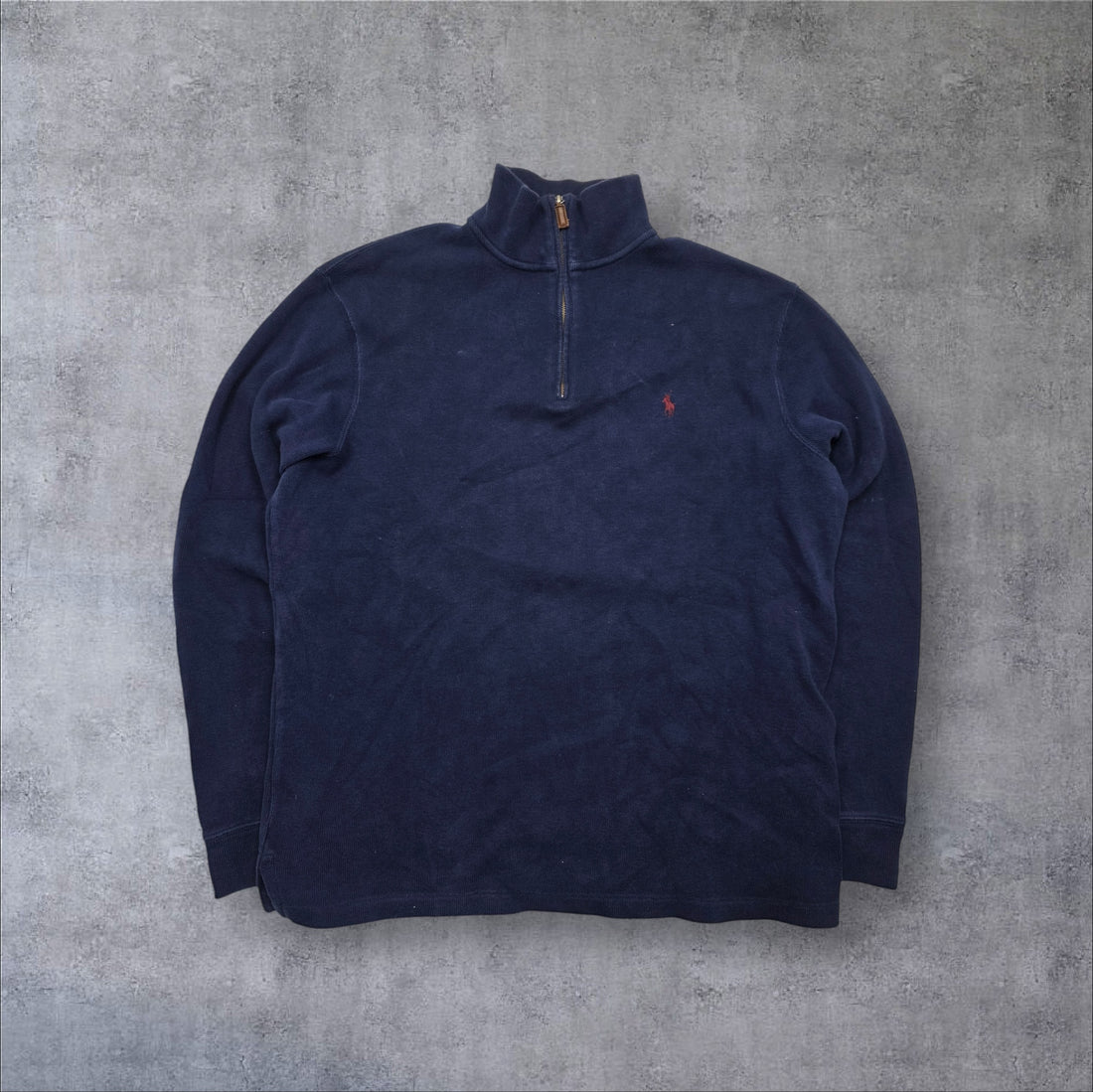 Polo by Ralph Lauren Halfzip Sweater in Navy – Frontansicht