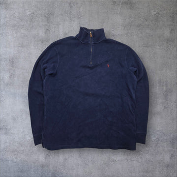 Polo by Ralph Lauren Halfzip Sweater in Navy – Frontansicht