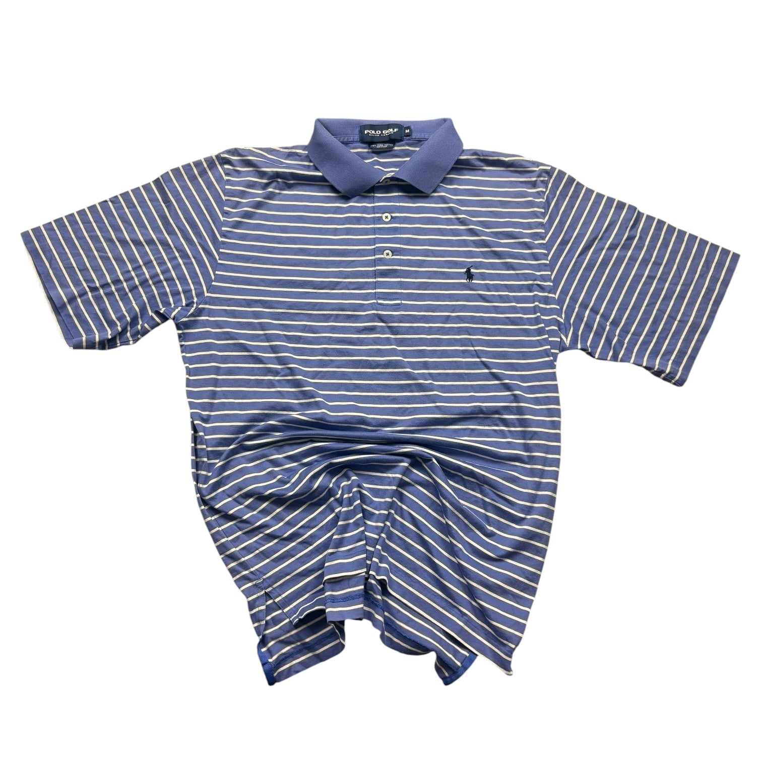 Polo Golf Ralph Lauren Big Pony Custom Fit Vintage Poloshirt - Gestreift (M) - PKeyVintage