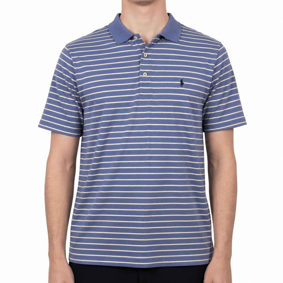 Polo Golf Ralph Lauren Big Pony Custom Fit Vintage Poloshirt - Gestreift (M) - PKeyVintage
