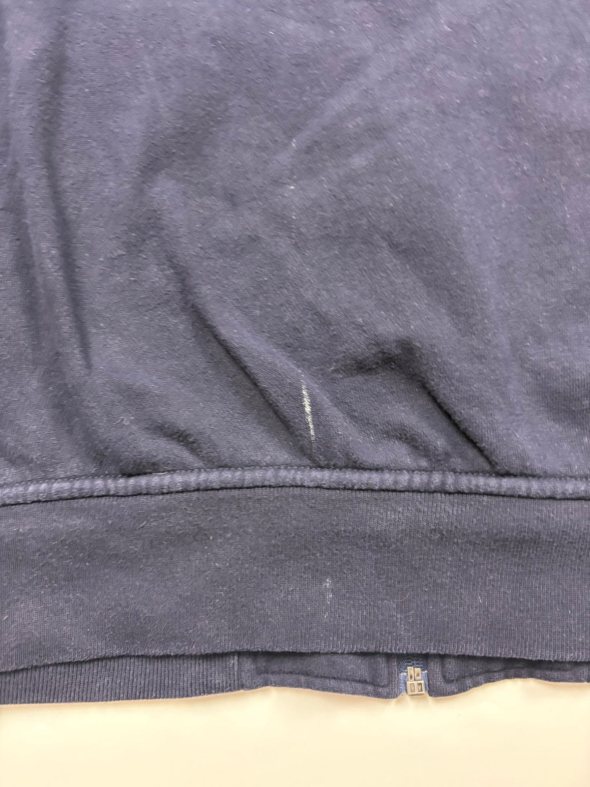 Polo Ralph Lauren Big Pony USA 10 Vintage Zip-Jacke in Navy – Detailansicht
