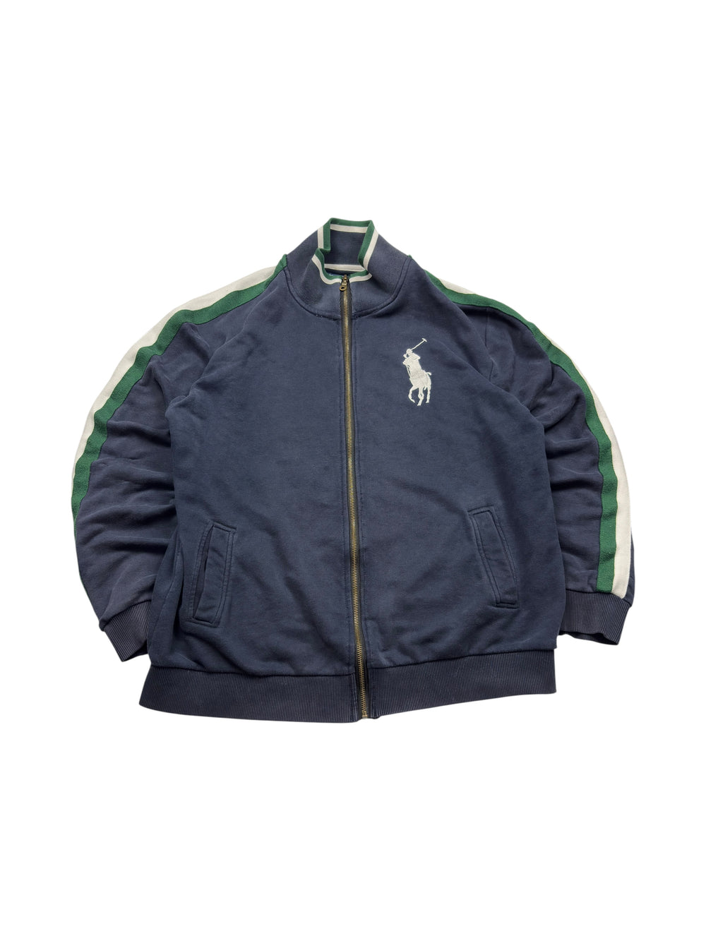 Dunkelblaue Polo Ralph Lauren Trackjacket in 3XL, Vorderansicht