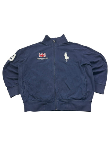 Polo Ralph Lauren Great Britain Big Pony Vintage Sweatjacke – Navy (2XL) - PKeyVintage