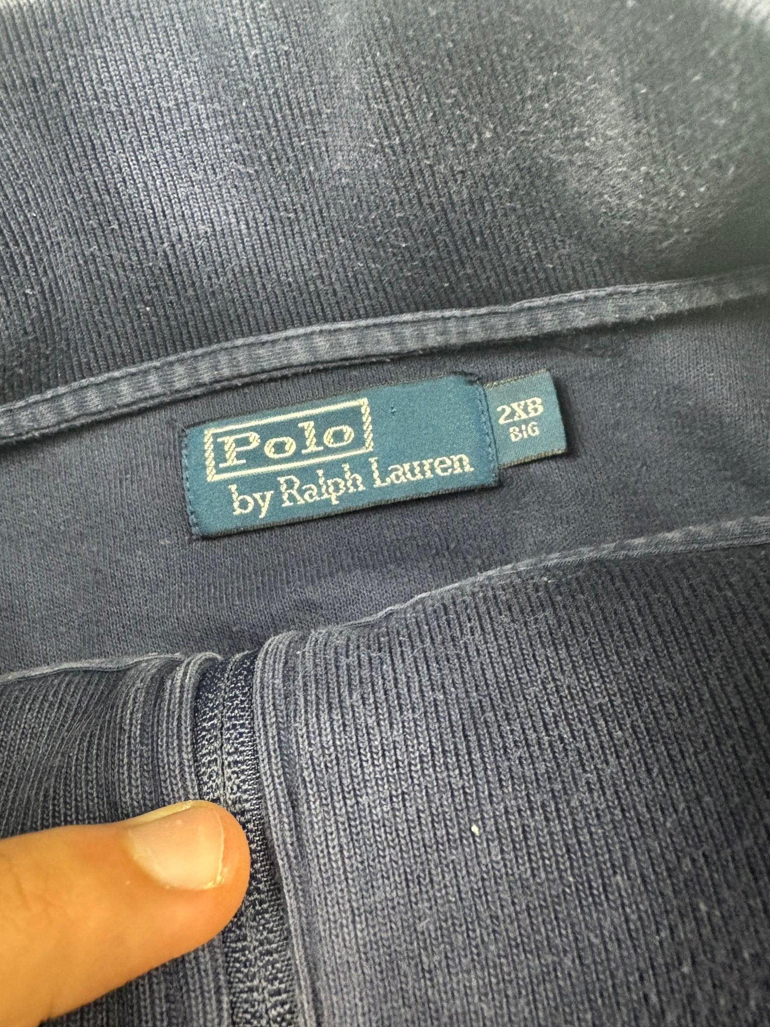 Polo Ralph Lauren Great Britain Big Pony Vintage Sweatjacke – Navy (2XL) - PKeyVintage