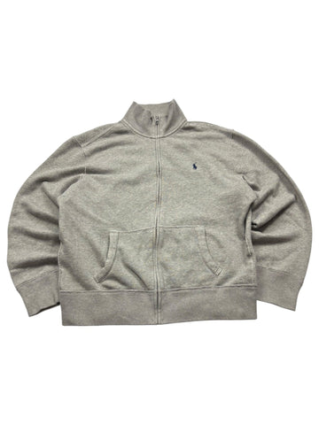 Polo Ralph Lauren Logo - Stick Vintage Zip Sweater – Grau (XL) - PKeyVintage