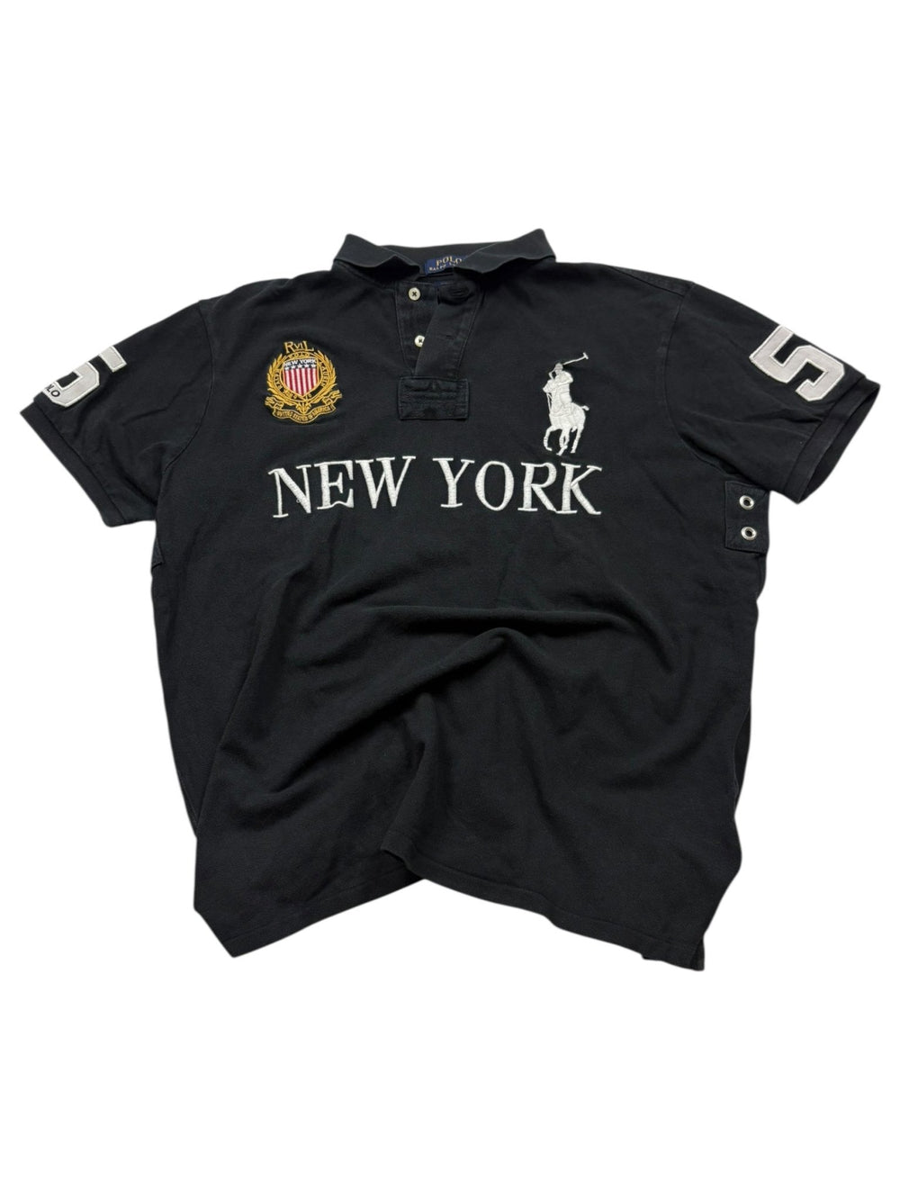 Ralph Lauren Chief Keef Polo - Schwarz (XL) - PKeyVintage
