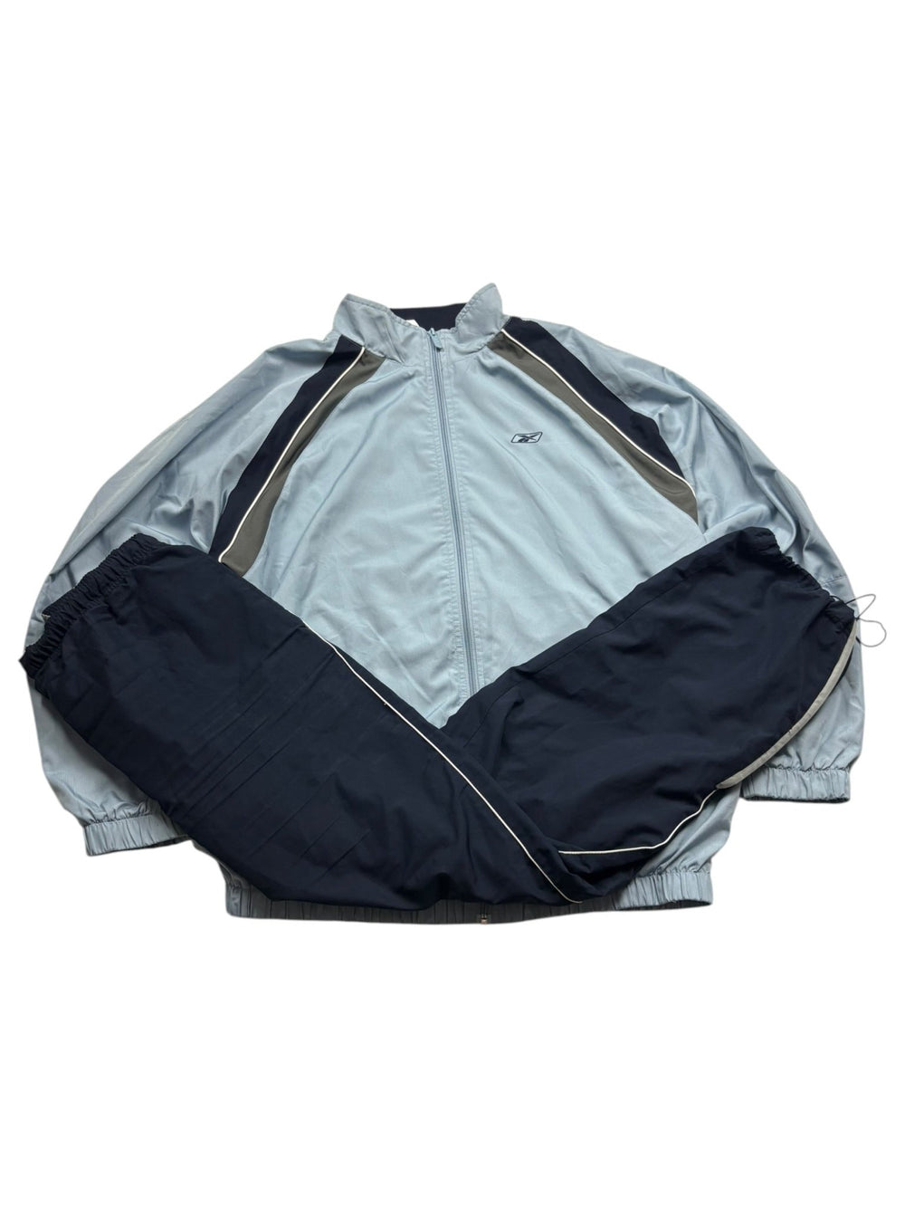Reebok Vector 90s Vintage Tracksuit – Hellblau/Navy (XL) - PKeyVintage