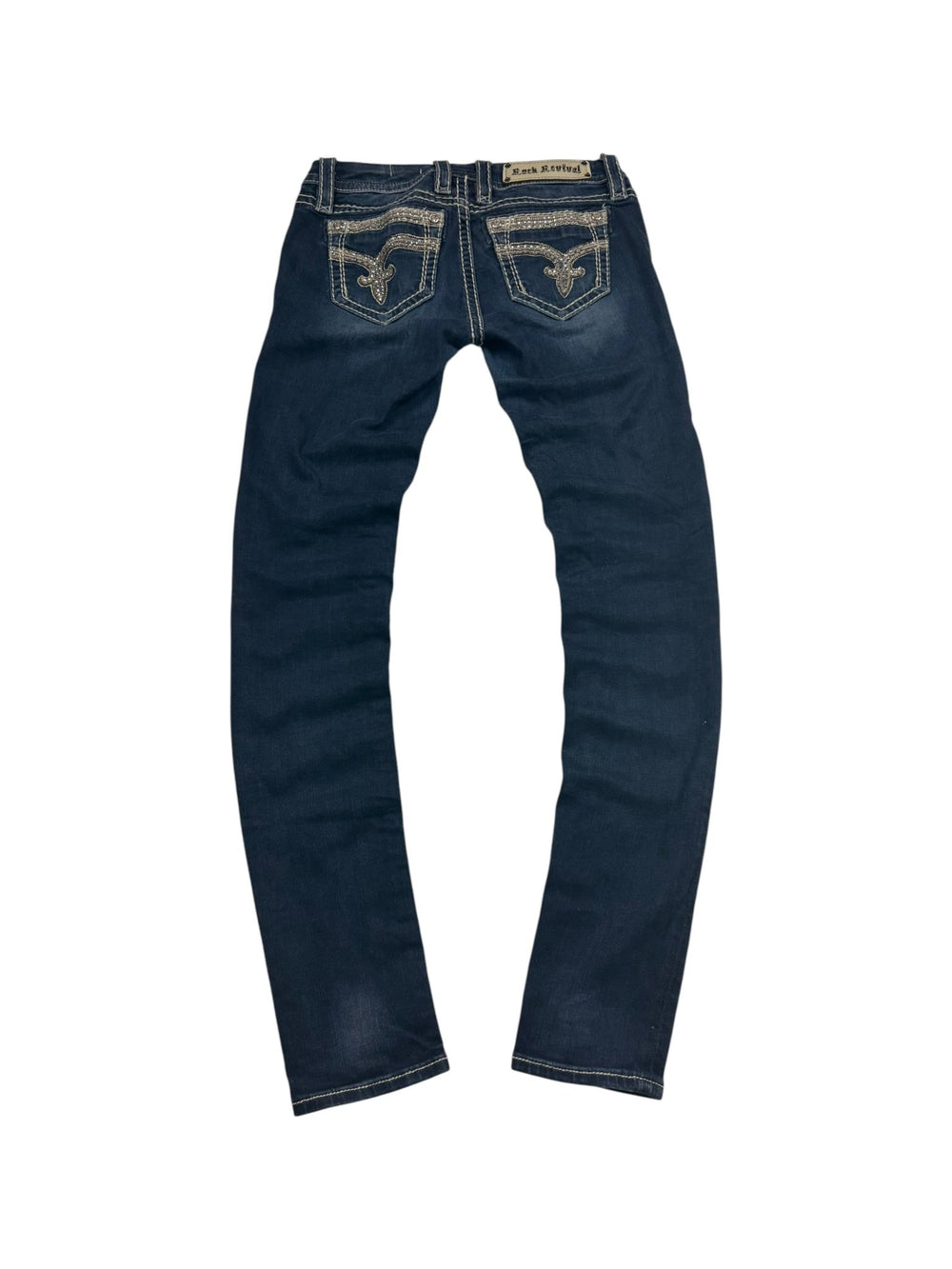 Rock Revival Sherry Y2K Vintage Straight Jeans – Blau (26) - PKeyVintage