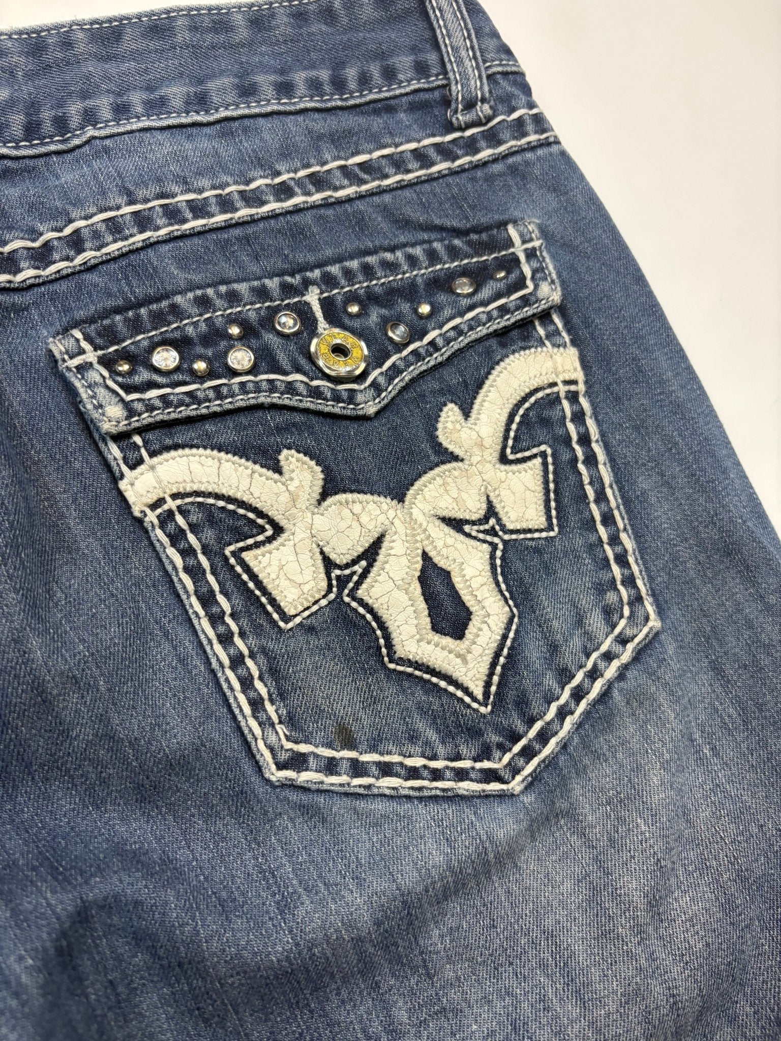 Rock Royalty Vintage Low Rise Jeans – Blau (7) - PKeyVintage