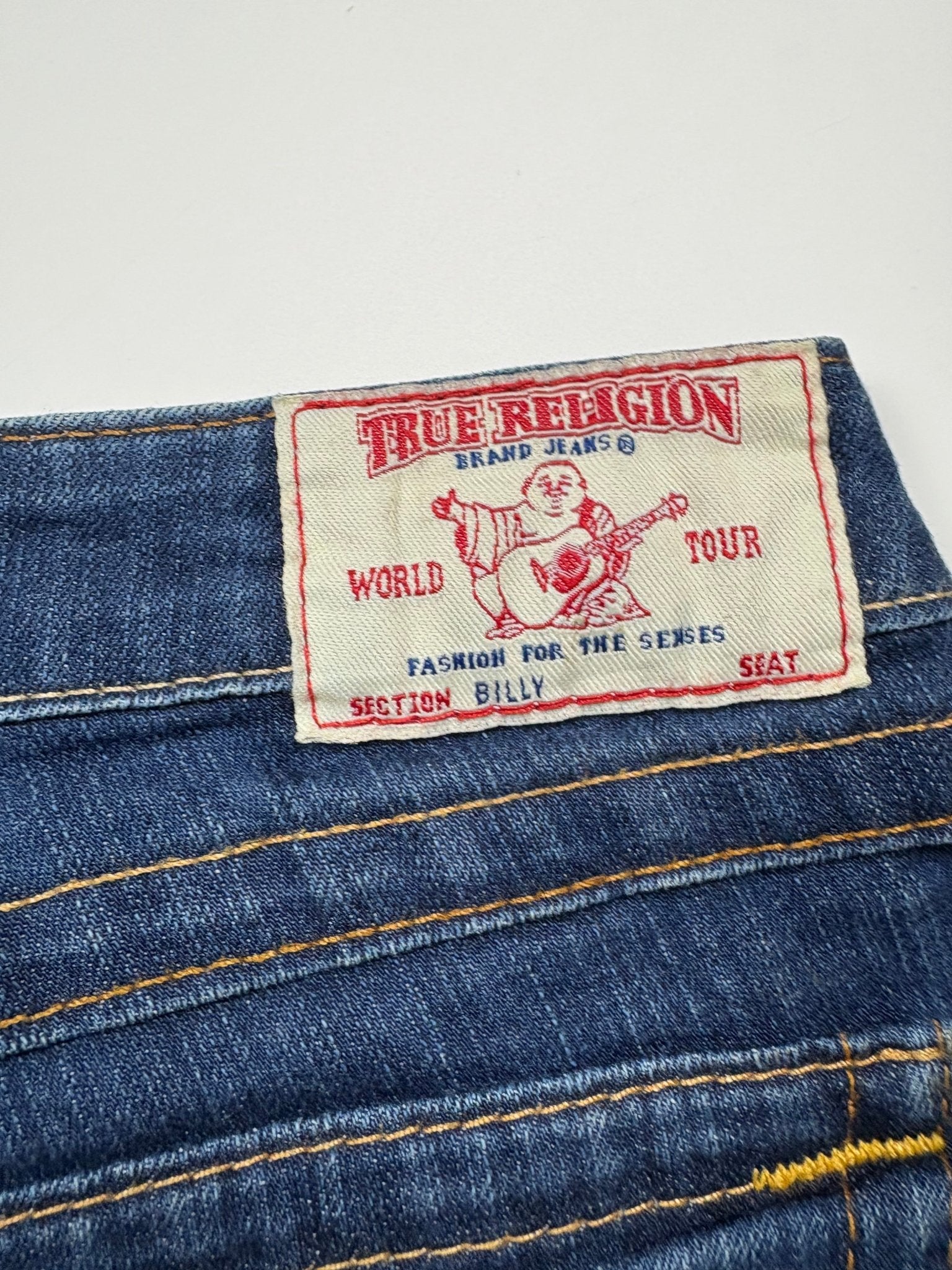 True Religion Billy Horseshoe Vintage Jeans – Dark Blue (30) - PKeyVintage