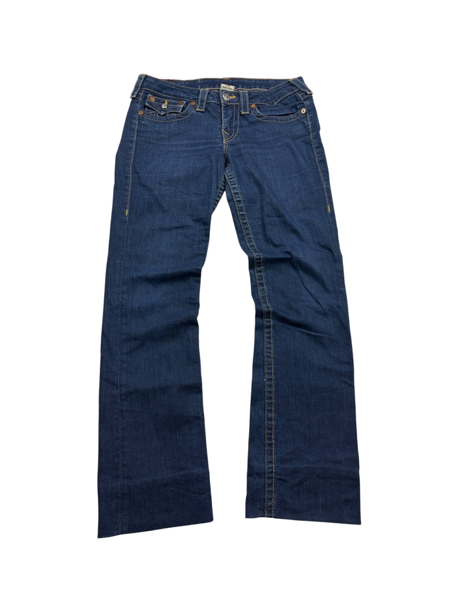 True Religion Billy Horseshoe Vintage Jeans – Dark Blue (30) - PKeyVintage