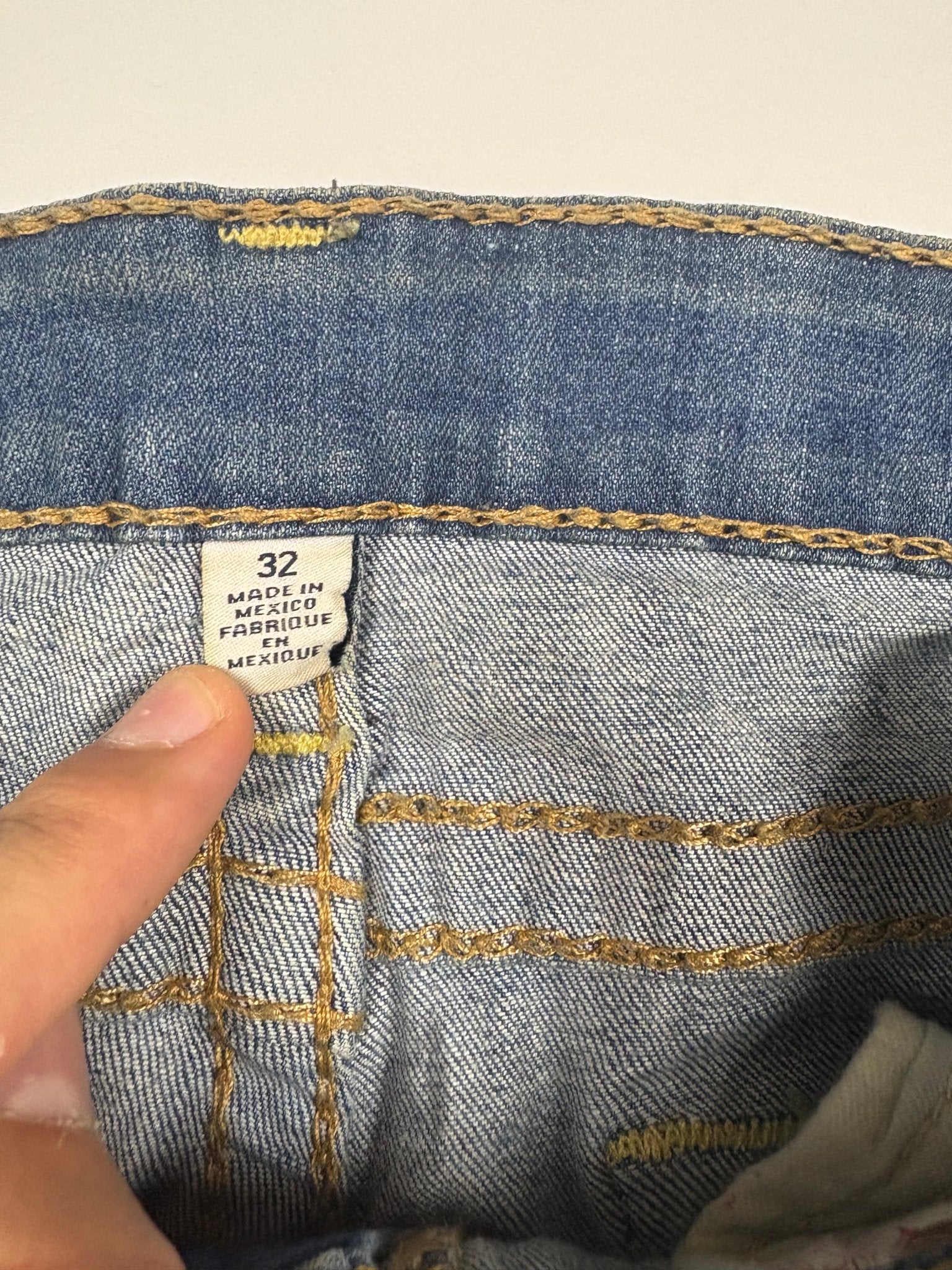 True Religion Horseshoe Y2K Vintage Skinny Jeans – Blau (32) - PKeyVintage