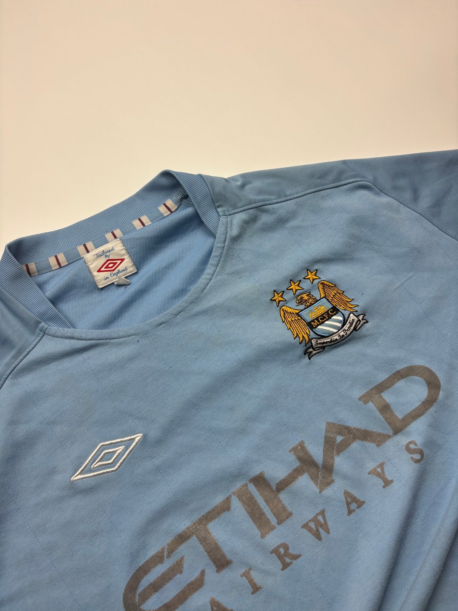 Umbro Manchester City Trikot - Hellblau (XL) - PKeyVintage