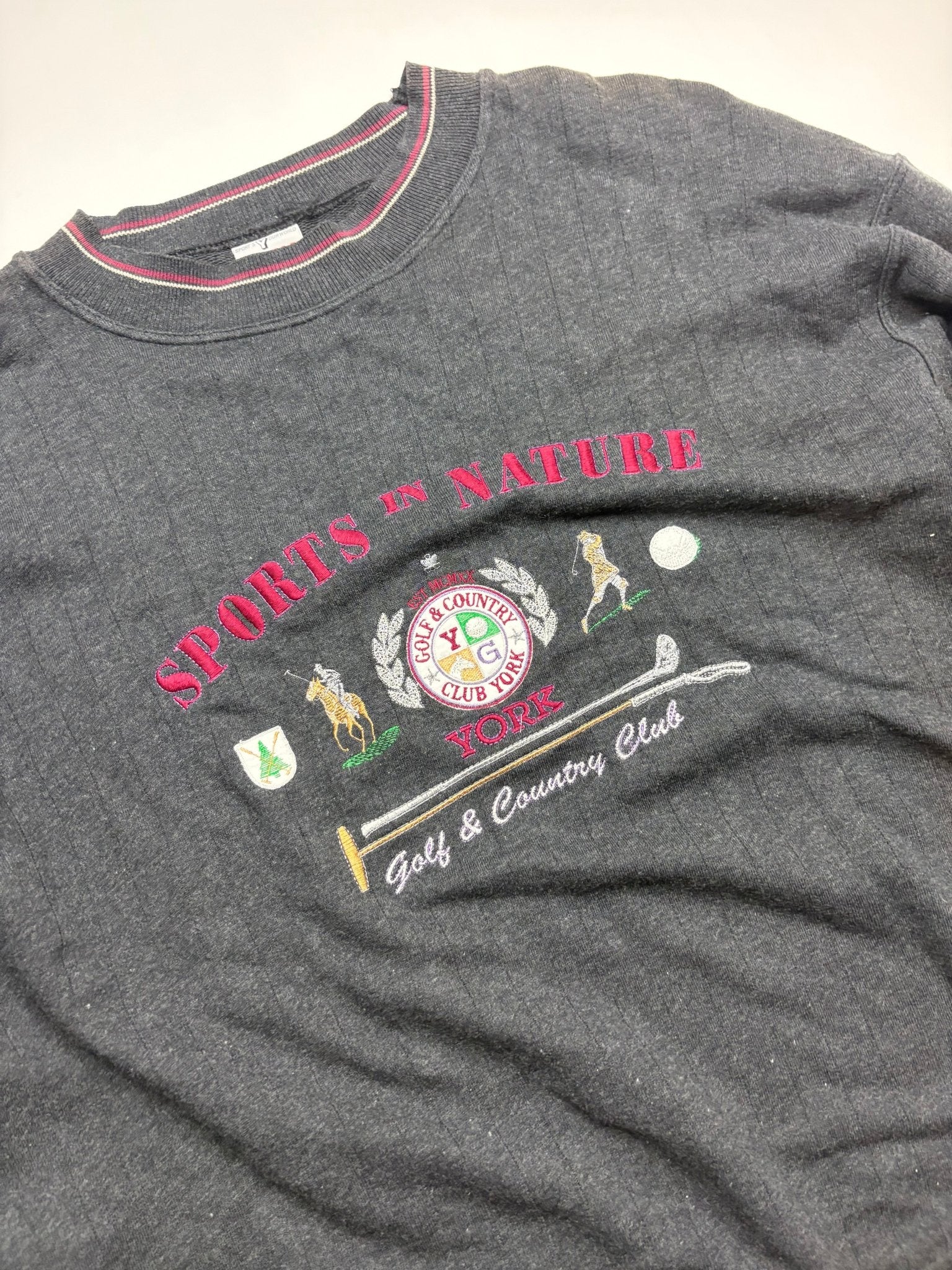 Vintage 90 s York Strickpullover - Anthrazit (XXL) - PKeyVintage