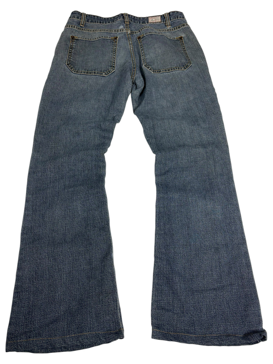 Vintage Bootcut Jeans in Washed Blue – Vorderansicht