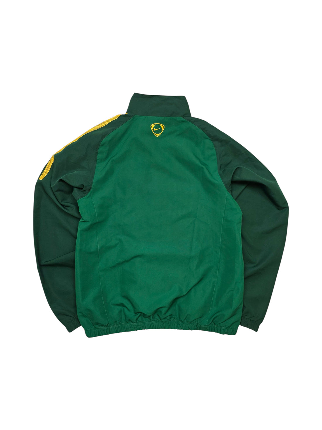 Vintage Nike Brasilien Track Jacket Grün/Gelb Größe S – Frontansicht