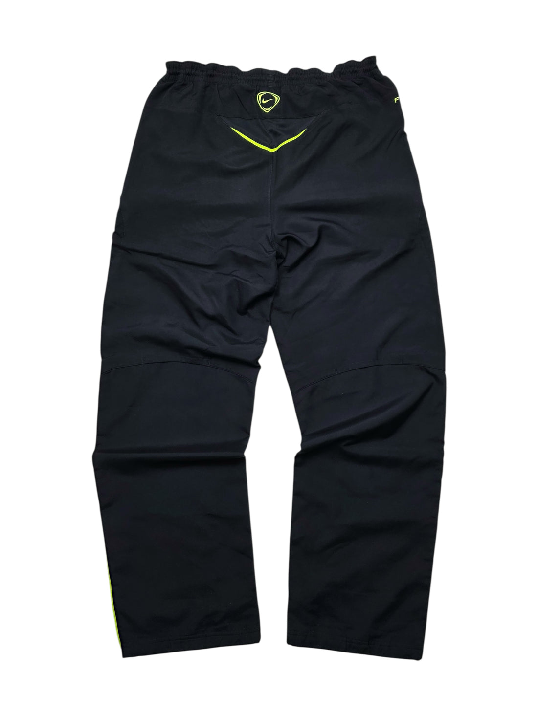 Vintage Nike Trackpants Schwarz/Gelb – Vorderseite