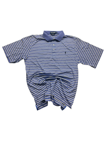 Polo Golf Ralph Lauren Big Pony Vintage Poloshirt gestreift Frontansicht Größe M mit großer Stickerei