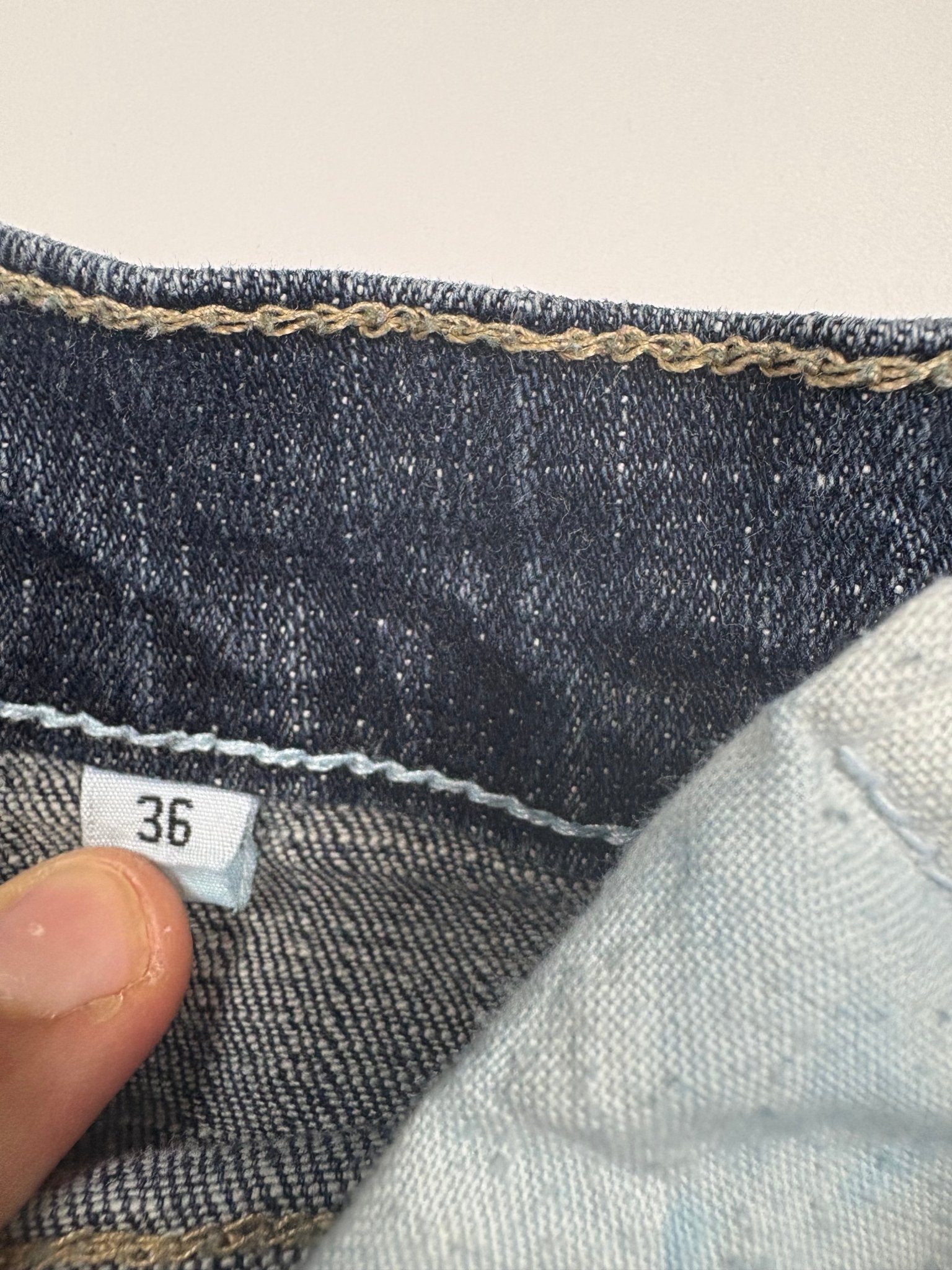 Washed Bootcut Y2K Vintage Jeans – Dark Blue (36) - PKeyVintage