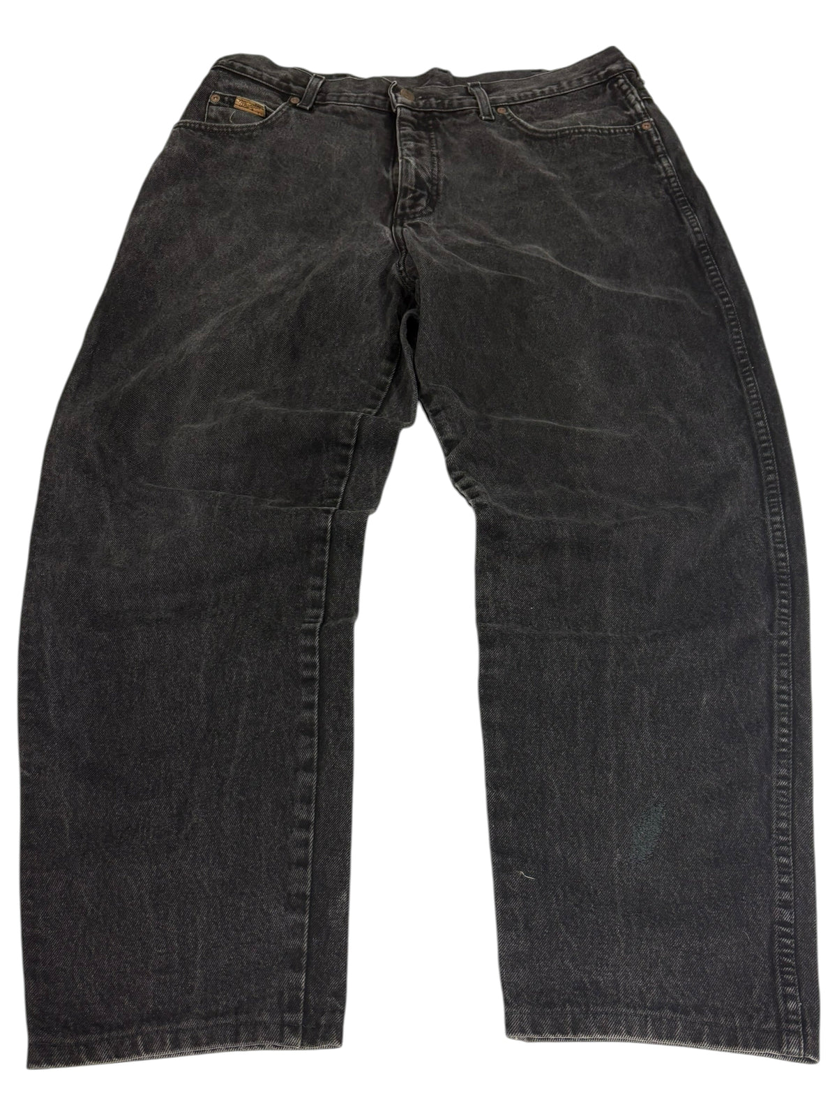 Wrangler Vintage Baggy Jeans – Rückansicht in Washed Black