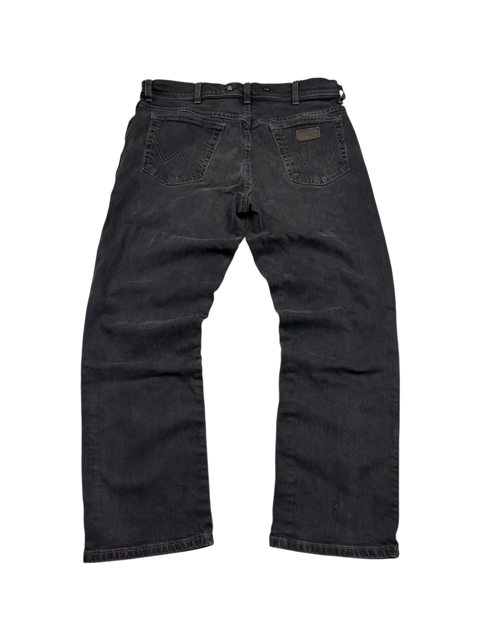 Wrangler Texas Stretch W - Naht Vintage Jeans – Washed Black (W36/L30) - PKeyVintage