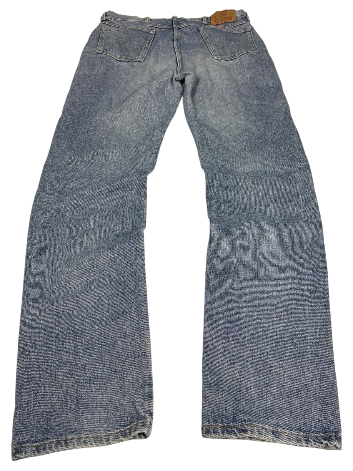 Wrangler W-Naht Vintage Baggy Jeans in Grau – Vorderansicht