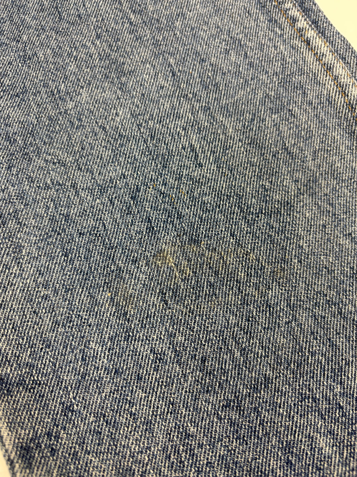 Wrangler Vintage Baggy Jeans – graue Denim Waschung Detail